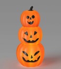 Target Hyde & Eek 18" Light Up Stacked Pumpkins Blow Mold Halloween Prop Decor