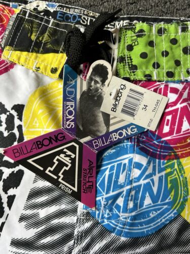 Billabong Andy Irons Prism Board shorts Size 34 Men’s Multi Pattern BNWT’s - Picture 2 of 13