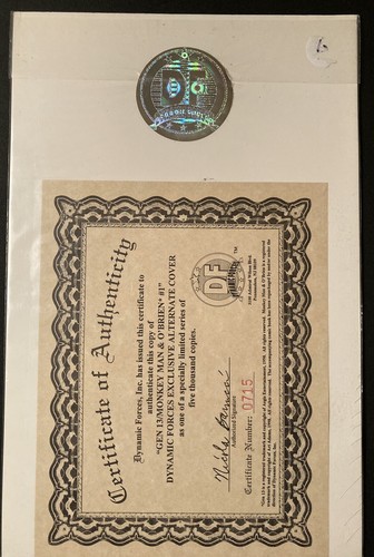 Gen 13 Monkeyman O'Brien #1 NM Dynamic Forces Variant 1998 Art Adams 715/5,000 - Picture 4 of 5