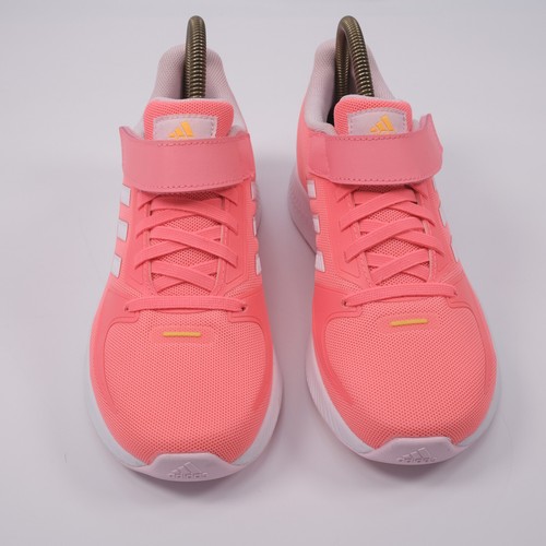 Adidas Runfalcon 2.0 scarpe da ginnastica rosa leggere traspiranti con gancio e passante UK 2 - Foto 12 di 17