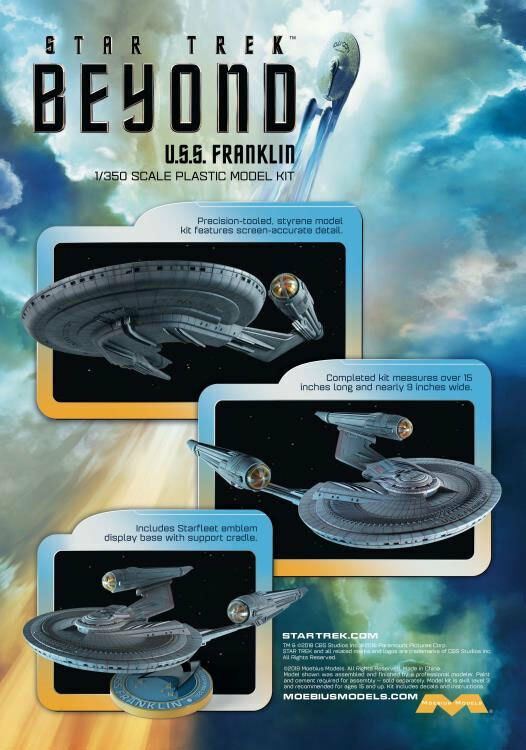 メビウスモデル スタートレック・ビヨンド 1/350 NX-326 U.S.S.フランクリン Amazon.com: Moebius 975 Star Trek Beyond USS Franklin NX-326