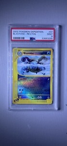 Pokemon PSA 9 Blastoise REVERSE HOLO 37/165 Expedition Base Set Very Rare Graded