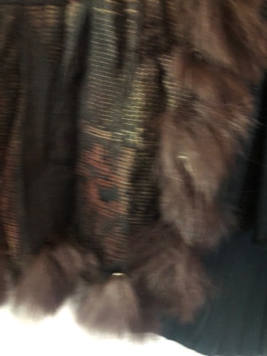 Passion Concept Jacket Rabbit Fur & Rhinestone Trim Sz M- Gorgeous & Perfect!! - Picture 8 of 14