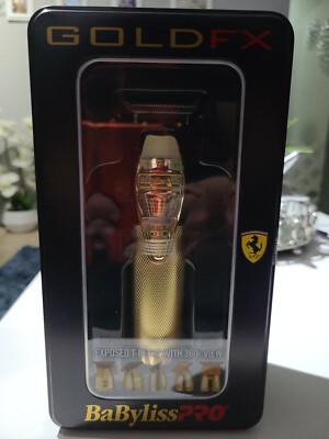 BaByliss PRO Gold FX Skeleton Exposed T-Blade Cordless Trimmer sharpend zero gap