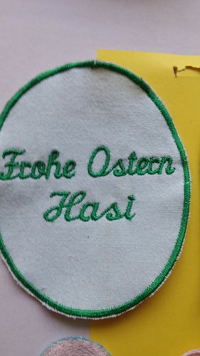 Ostertaschentuch mit Hase gestickt oder - Bild 5 von 12