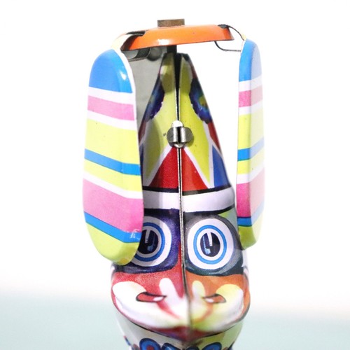 TIN TOY Vintage TOP Wind Up Driving Cycling HELICOPTER Head! Donald Duck Working - Picture 23 of 24