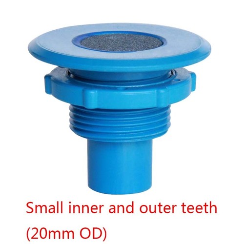 PVC Air Stone Pipe End Cap Fitting Round Cap for Water Tank Drain Blue OD 20mm - Picture 10 of 12