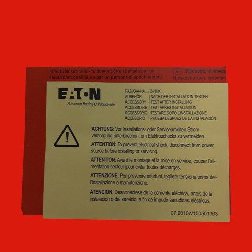 Eaton FAZ-C5-1-NA-SP zusätzlicher Schutz, industrieller Miniatur-Schaltkreisunterbrechung - Bild 5 von 5