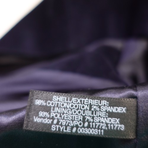 Velvet Skirt Large Blue Mini Pencil Navy Velour Slit Stretch Office CLUB MONACO - Picture 8 of 9