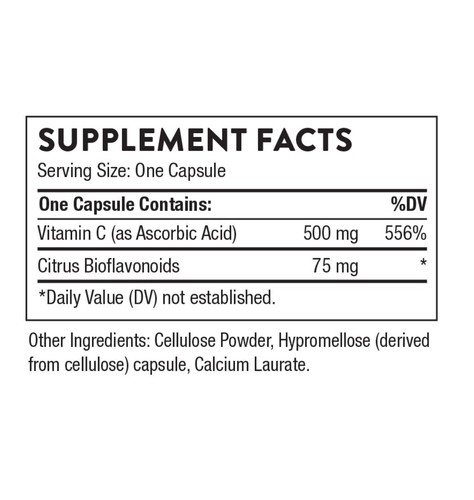 Thorne Vitamin C with Flavonoids 90 Caps - Picture 2 of 2