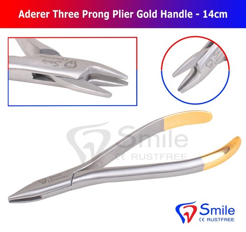 Aderer Orthodontie Pince Trois Griffes 3 Mâchoire 14cm Contournage Courbant Fils - Imagen 4 de 6