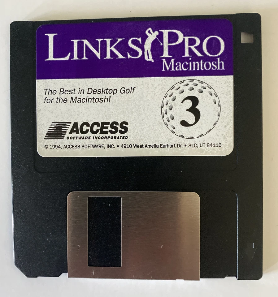 Links Pro Macintosh CD-Rom by ACCESS Software Inc 1994 Set of 3 CD’s Vintage - Image 4 of 4