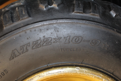 Genuine Yamaha 4x115 rims. DUNLOP KT775B Rear Tires 22x10x9 **E36** - Picture 8 of 8