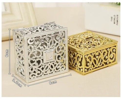 Pirate Treasure Chest Storage Box for Coins Jewelry Vintage Retro Antique Case - Imagen 12 de 24