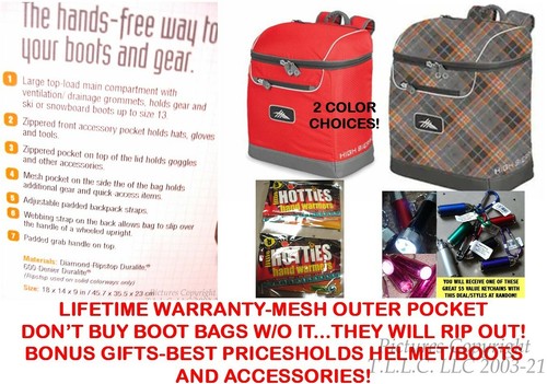 NUEVA GARANTÍA DE POR VIDA BOLSA/MOCHILA BOTA DE ESQUÍ HIGH SIERRA BUCKET-2 COLORES ESPECIALES - Imagen 1 de 12