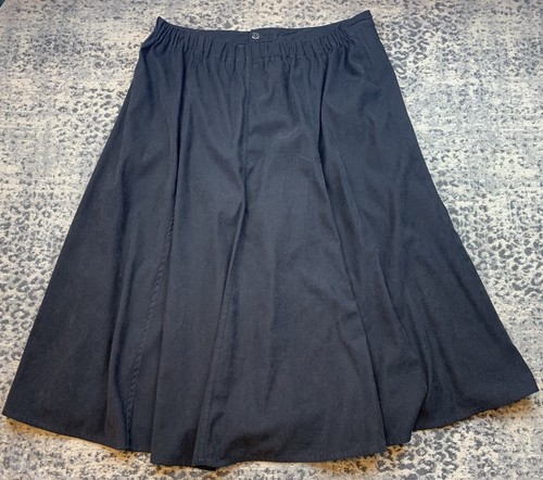 CJ Banks 1X Falda Negra Panelada 32.5" Larga Cintura Elástica Modesta - Imagen 14 de 14