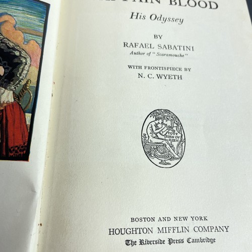 Captain Blood: His Odyssey 1922 Rafael Sabatini vintage HC N.C. Wyeth 1st Ed 4th - Imagen 3 de 7