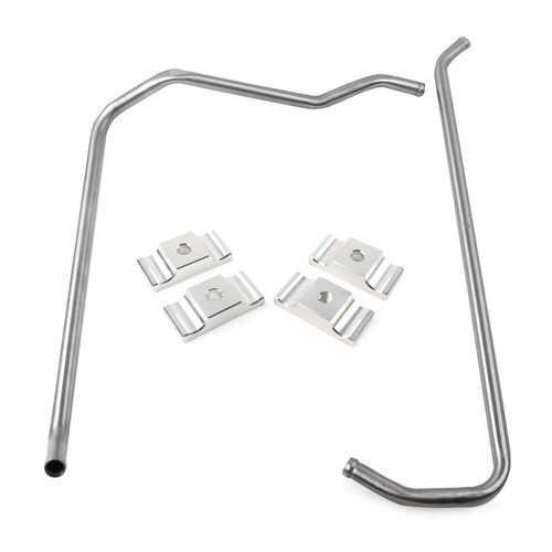 Stainless Heater Lines + Clamps Kit Fit Dodge 1989-1998 Vehicles With 12V Engine - Picture 4 of 11