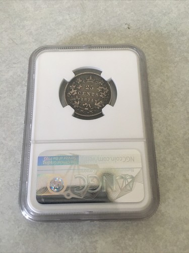 1871 Canada 25 Cents Type 1 NGC Vf30 - Picture 2 of 4