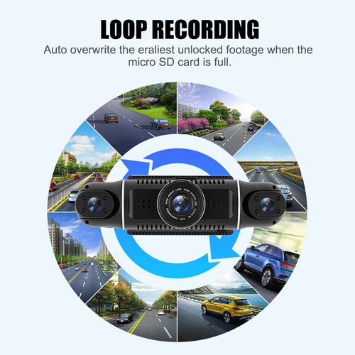 1080P 4 Channel Wifi Dash Cam Driving Recorder HD Car Front+Rear Camera G-Sensor - Picture 9 of 12