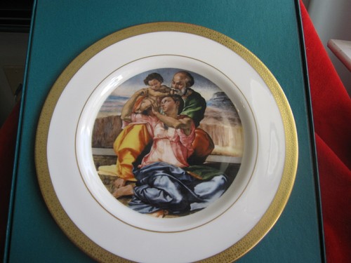 Vintage 1978 Christmas Danbury Michaelangelo The Holy Family Porcelain Plate - Picture 9 of 12