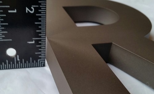 Dunkelbrauner Kunststoff Buchstabe R - jeder Buchstabe, Größe & Farbe 8" x 4,75" - Bild 12 von 12