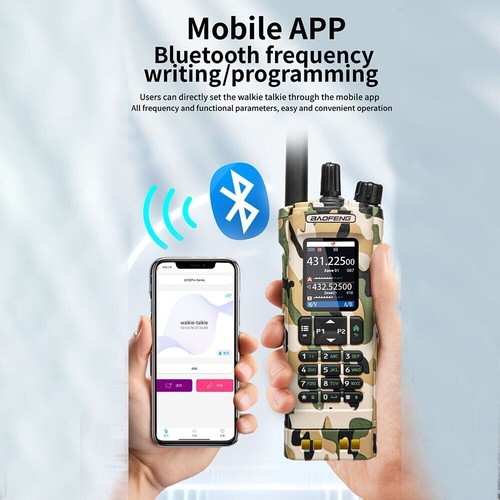BAOFENG UV-32 10W Bluetooth Programowanie Szynka Radio GPS Multi Band Walkie Talkie - Zdjęcie 6 z 17