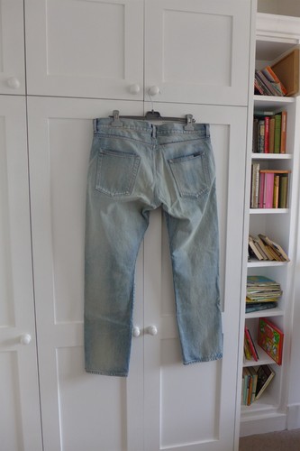 Saint Laurent Etienne Jeans Washed Blue Japanese Denim, Gr. 36 - Neu mit Etikett, UVP 635£ - Bild 4 von 18