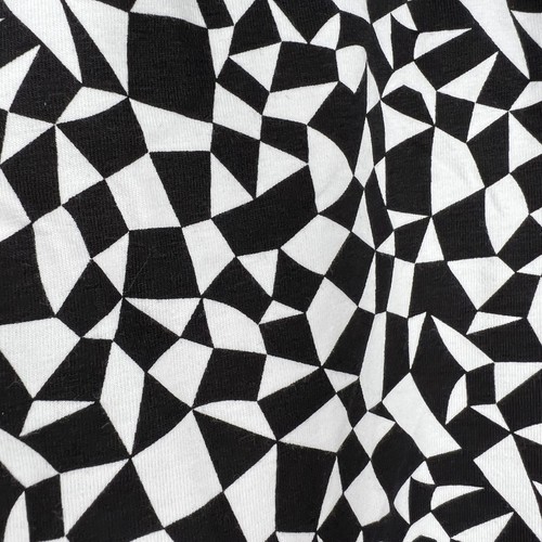 NEW NO BOUNDARIES BLACK WHITE GEOMETRIC CAPRIS XL WOMENS 19 JUNIORS 90s Y2k - Picture 8 of 11