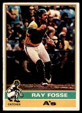 1976 Topps #554 Ray Fosse VG Oakland Athletics