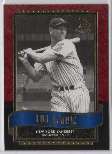 2003 SP LEGENDARY CUTS #85 LOU GEHRIG - NEW YORK YANKEES