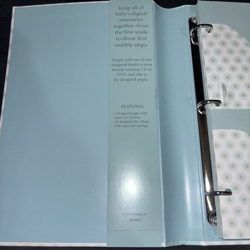 Hallmark Charming Baby Boy CD/DVD Organzier-6Pages,Holds 24 Discs W/26 Labels  - Picture 13 of 24