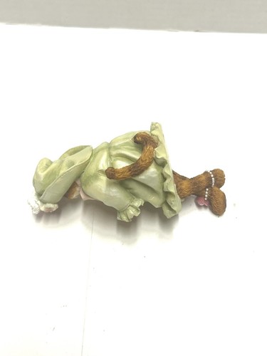 Vintage Heather Hykes Cat Nip abbigliamento vittoriano gattino figura seduta 5" - Foto 3 di 7