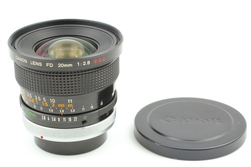 Rare ”O”【Optical MINT】 Canon FD 20mm f/2.8 S.S.C SSC Wide Angle MF Lens JAPAN - Picture 2 of 9
