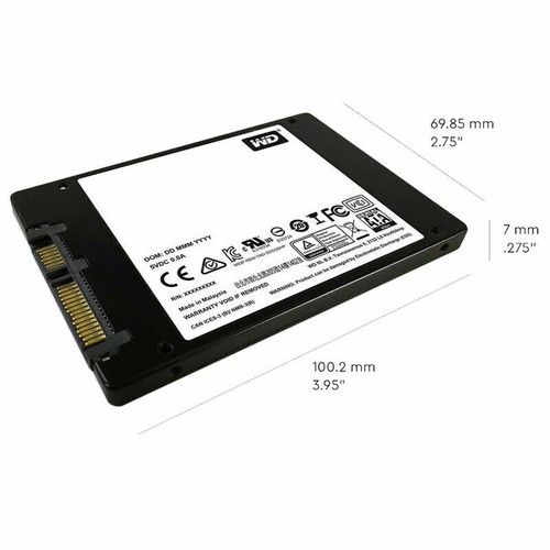 Western Digital 250GB Blue 2.5" SATA III 3D NAND SSD WD Solid State Drive - Picture 4 of 6