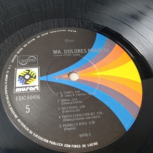 Maria Dolores Pradera * 3 Vinyl LP Set * MUSART * EDIC-60456 * 1978 * ZAFIRO ** - Bild 18 von 23