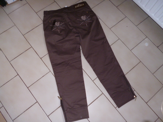 Airfield Hose Jeans Stretch 7 8 Gr. Gr. Gr. 40 braun Kp 4643f1 Airfield Hose Jeans Stretch 7 8 Gr. Gr. Gr. 40 braun Kp 4643f1