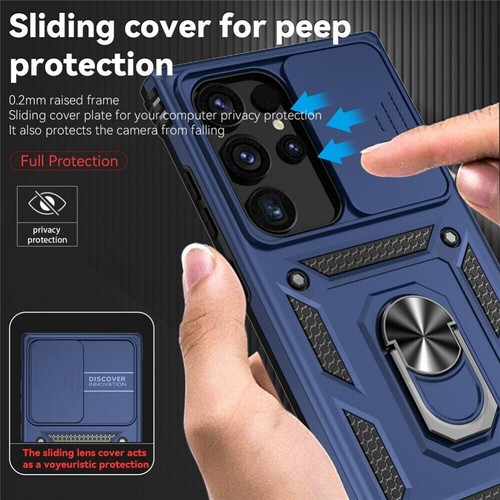 Ring Case Heavy Duty Lens Cover For Samsung S25 S24 S23 FE S22 S21 S20 Ultra - Picture 33 of 89