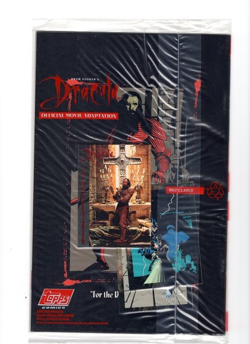 1992 Topps Comics Dracula #1 Polybagged Sealed Promo Card Mike Mignola - Picture 2 of 2