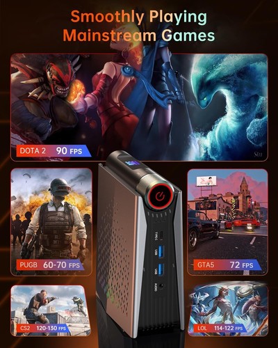 Mini PC Gaming AMD Ryzen 9 6900HX - 32 GB RAM - 1TB SSD - Afbeelding 4 van 7