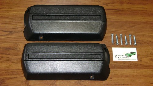 Par de bases de reposabrazos negras con tornillos base inferior delantera almohadilla de 11,5" cuerpo A F X B GM - Imagen 1 de 5