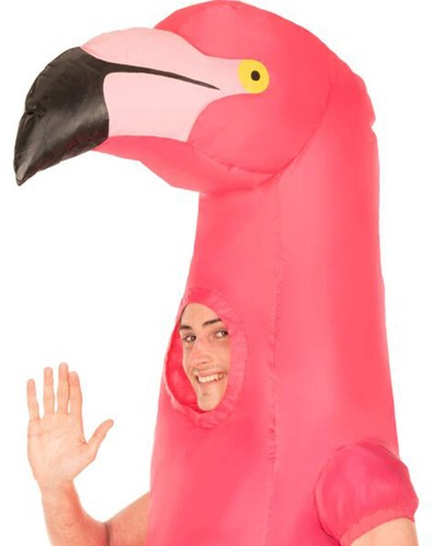 Flamingo Inflatable Adult Costume - Picture 2 of 4