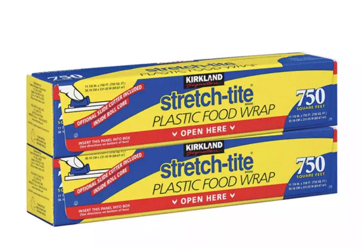 Kirkland Signature Stretch Tite Plastic Food Wrap 2 PK 11 7 8