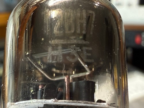 Date code 1953 Matched Pair Sylvania 12BH7 Black Plate NOS Vacuum Tubes #12I - Picture 6 of 18