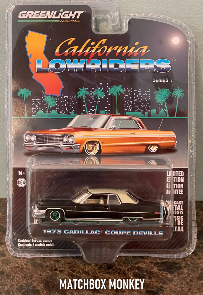 Greenlight Green Machine 1973 Cadillac Coupe Deville California