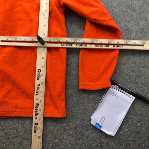 The North Face Jacket Boys Medium Orange Fleece Full Zip Embroidered Youth * - Picture 9 of 10