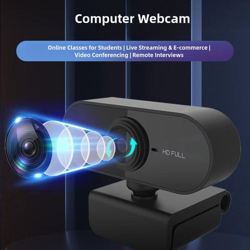 1080P HD USB Webcam with Microphone Auto Focus for PC Mac Laptop Desktop - Afbeelding 2 van 18