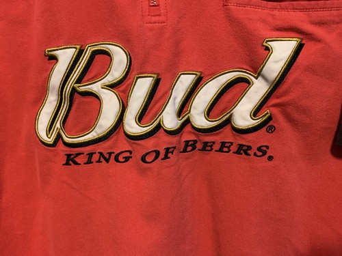 Dale Earnhardt Jr. Camicia Uomo Grande NASCAR Chase Authentics Drivers Budweiser Rossa - Foto 5 di 12