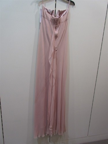 JENNY BANNISTER DUSTY PINK SILK EVENING GOWN SIZE 14 UNWORN WITH TAGS - Picture 2 of 2