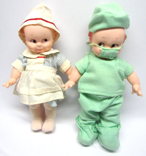 VINTAGE 11" KEWPIE DOLL JESCO HOSPITAL NURSE CAMEO EMERGENCY ROOM DOCTOR SURGEON